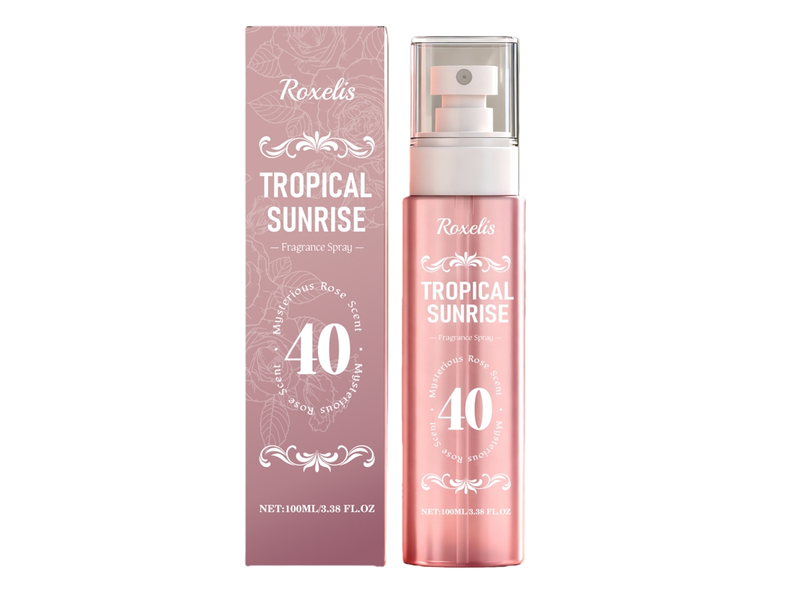 Perfume Tropical Delight con aroma a rosa amaderada