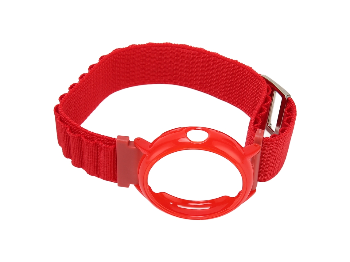 Correa de reloj de nailon rojo con tela elástica y protector de plástico para Google Pixel