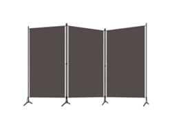 Biombo | Biombo de 3 paneles, 260 x 180 cm, antracita, WSD782032, Adorável Casa