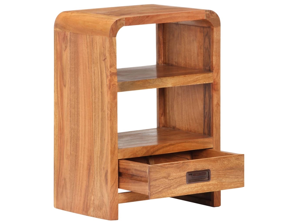 Maison Exclusive - Mesita De Noche Madera Maciza Acacia Acabado Miel 40x30x60 Cm