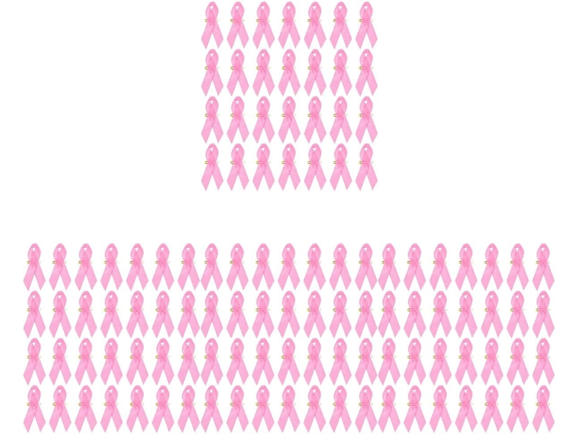 4 Juegos De Broches Para La Concienciación Sobre El Cáncer De Mama: Un Delicado Conjunto De Accesorios Para Eventos.
