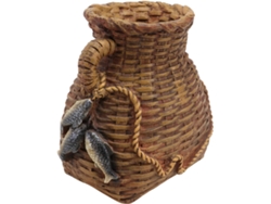 1 Pieza De Resina Con Forma De Maceta De Peces Y Cubo, Decoración Creativa Para