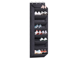 Organizador De Zapatos Para Colgar Sobre La Puerta Con 10 Bolsillos Grandes Y Profundos, Zapatero Colgante Para Guardar En La Puerta Del Armario, Tela