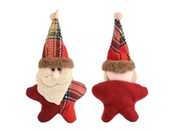 Adorno navideño con Papá Noel colgante.