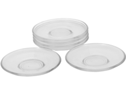 Conjunto De 6 Pires Decorativos De Vidro Transparente Com Acabamento Refinado.
