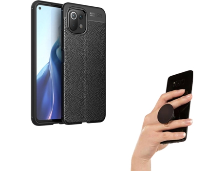 Carcasa y Popsocket Xiaomi Mi 11 Lite 5G Rugged Leather