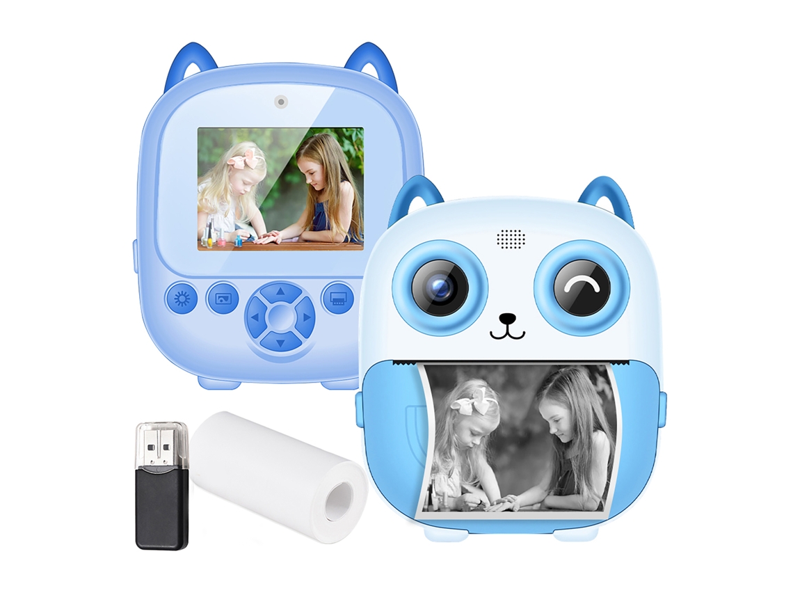 Cámara instantánea para niños con impresora, mini cámara digital de juguete para niñas y niños.