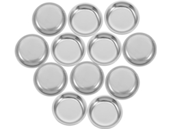 12 Platos, Recipiente, Juego De 12 Platillos Para Bolsitas De Té En Acero Inoxidable 201, Posavasos Antideslizantes