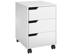 Archivador De Oficina Blanco De 3 Cajones