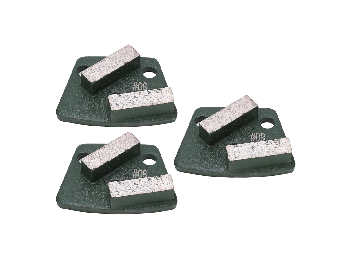 Discos De Pulido De Diamante, Disco Trapezoidal De 3 Piezas Para Pisos, 2 Dientes Largos, 80 Lb, Dis