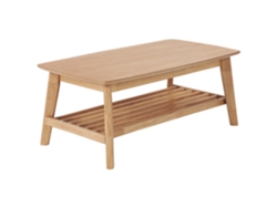Mesa De Centro Beliani Tulare De Mdf Castanho 55x100x42