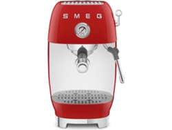 Cafetera con Cold Brew SMEG ECF03RDEU (15 Bar - Café molido y pastillas - Rojo)