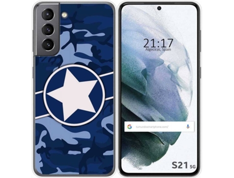 Carcasa Samsung Galaxy S21 5G TUMUNDOSMARTPHONE Camuflaje 03 Multicolor