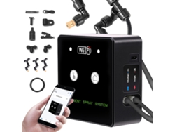 Sistema Niebla programado con Wifi para terrario de jungla con control remoto mediante aplicación, boquilla giratoria automática de 360°.