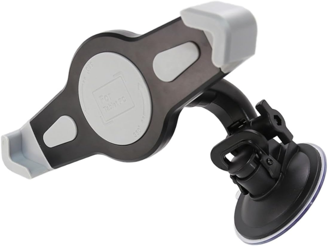 Soporte para tableta con ventosa para vehículo, soporte estable para dispositivo de navegación, negro Jortmrd