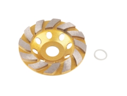 Disco de desbaste diamantado incisivo de 8 furos, roda de desbaste de 100 mm para polimento de granito e mármore.