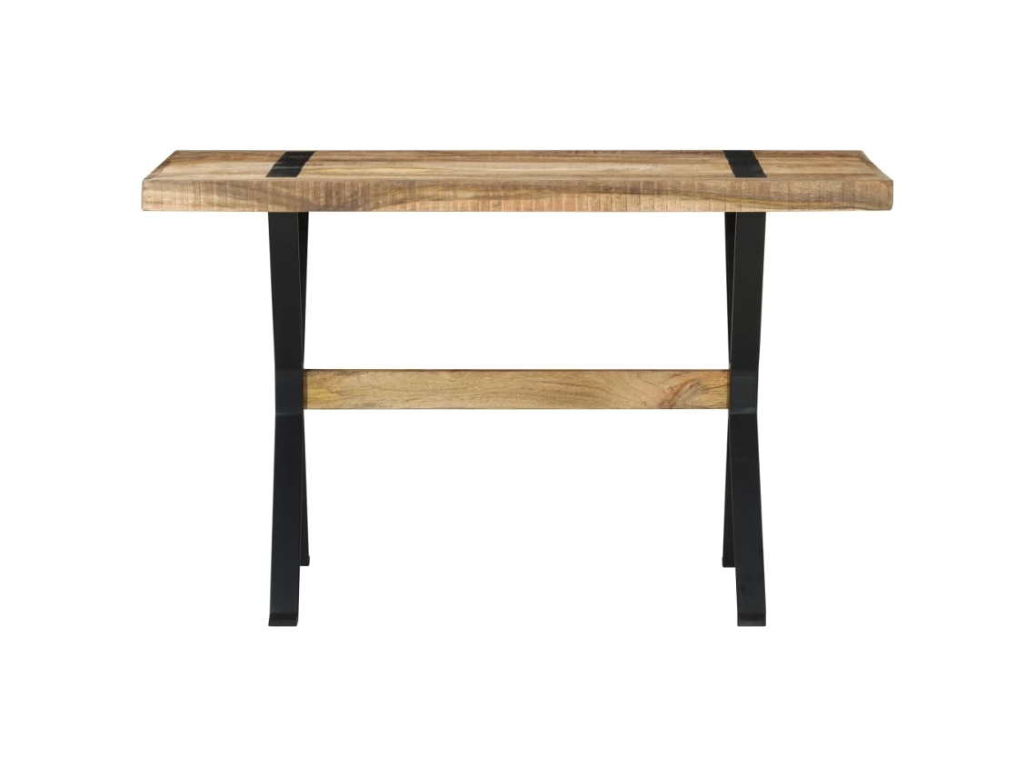 Mesa De Comedor | Mesa De Cena Madera De Mango Rugosa 120x60x76 Cm