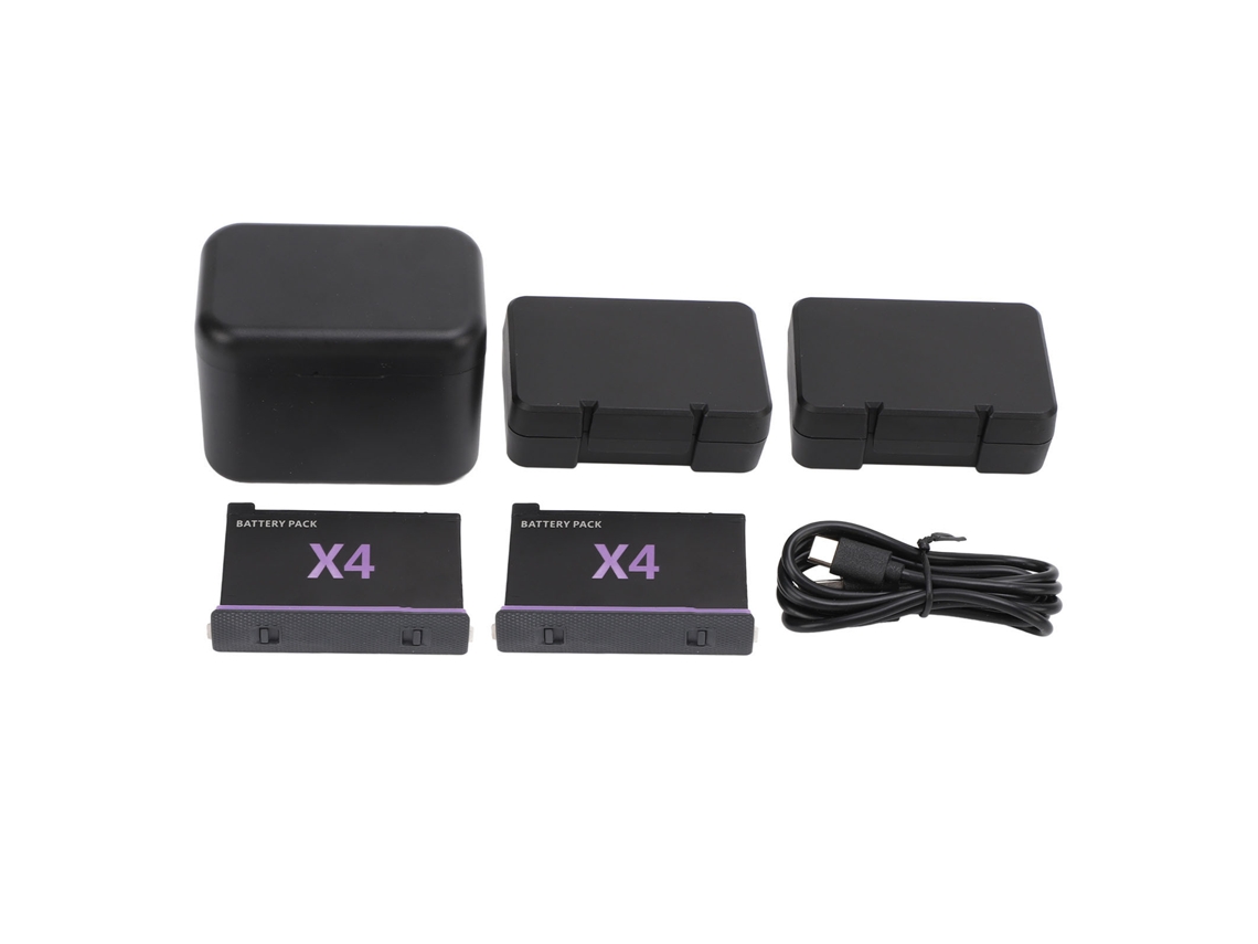 Cargador Rápido De Baterías Para X4 Con 2 Baterías, Estación De Carga Y Almacenamiento De 2 Canales Con Ranura Para Tarjeta
