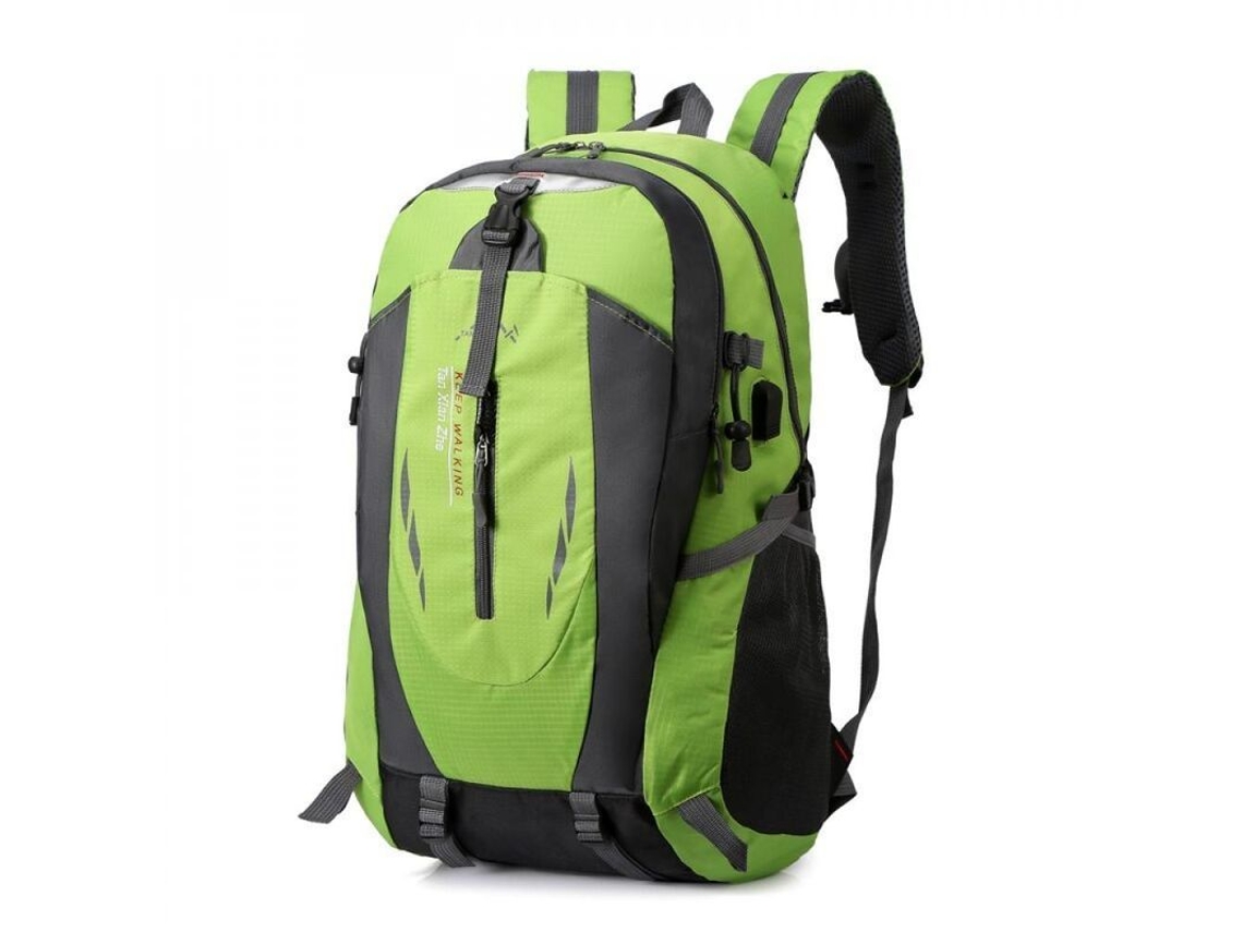 2026-mochila Grande Impermeable Para Viajes Al Aire Libre Hiking Deportiva Ligera Unisex Bolsa Obb Verde