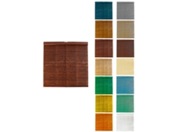 Persiana De Madera Alicantina Con Polea Metálica - Estor Enrollable Para Ventanas, Puertas, Salón Nogal (barnizada) 105 X 100 Cm