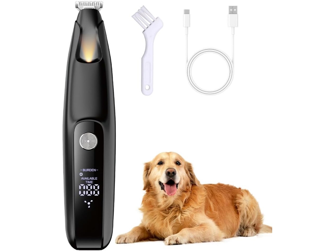Afeitadora para mascotas con luz LED, YANYXR
