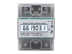 Medidor De Energía Digital Monofásico De 2 Hilos, Kwh, Lcd Con Retroiluminación, 230 Vca, 5(100) A, Para Riel Din.