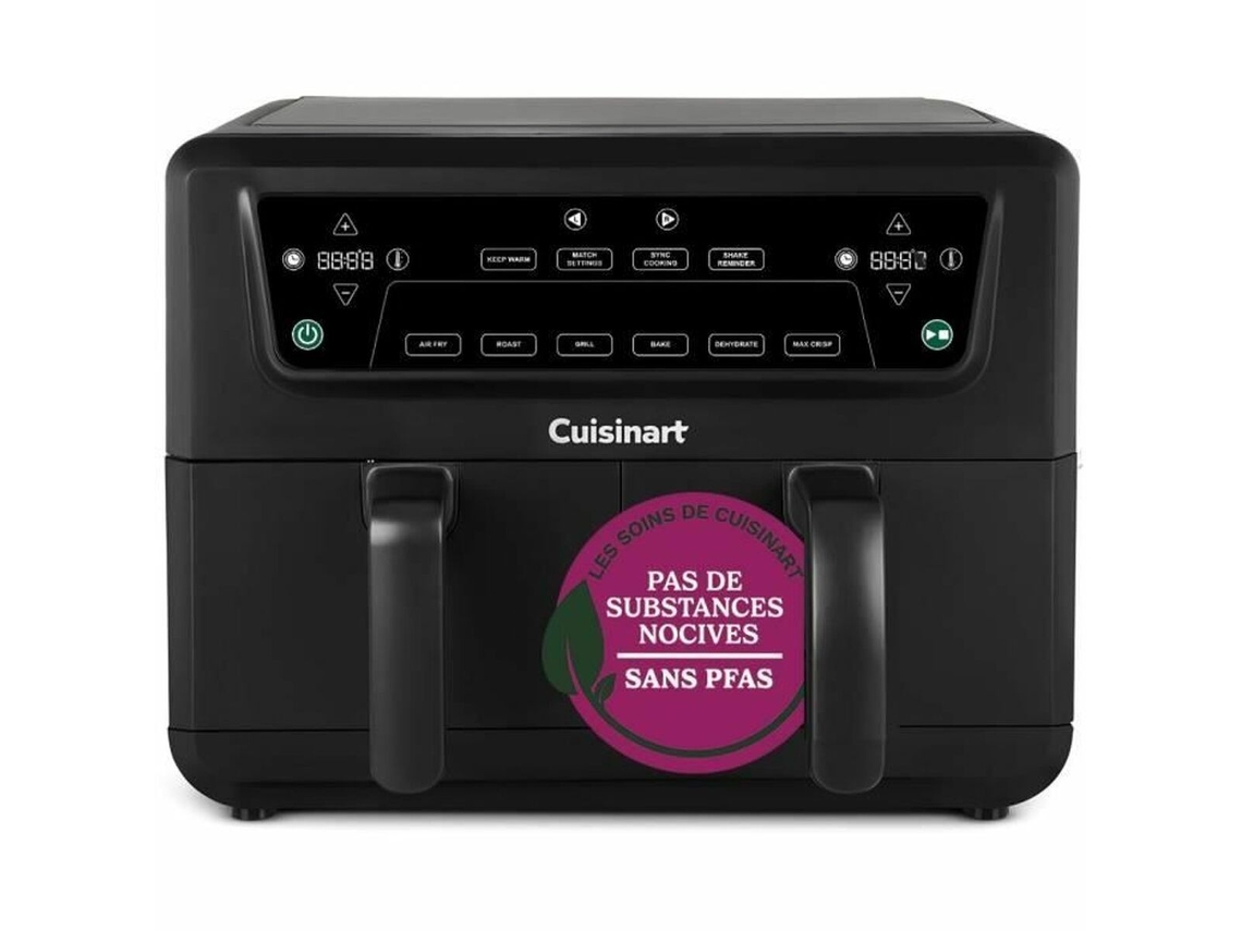 Freidora de aire Cuisinart negra de 2400 W