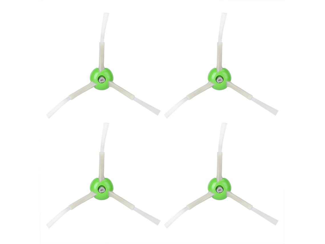 4 cepillos laterales para aspiradora robot I7+ E5 E6. Accesorio de limpieza de repuesto. ABS. Sin marca.