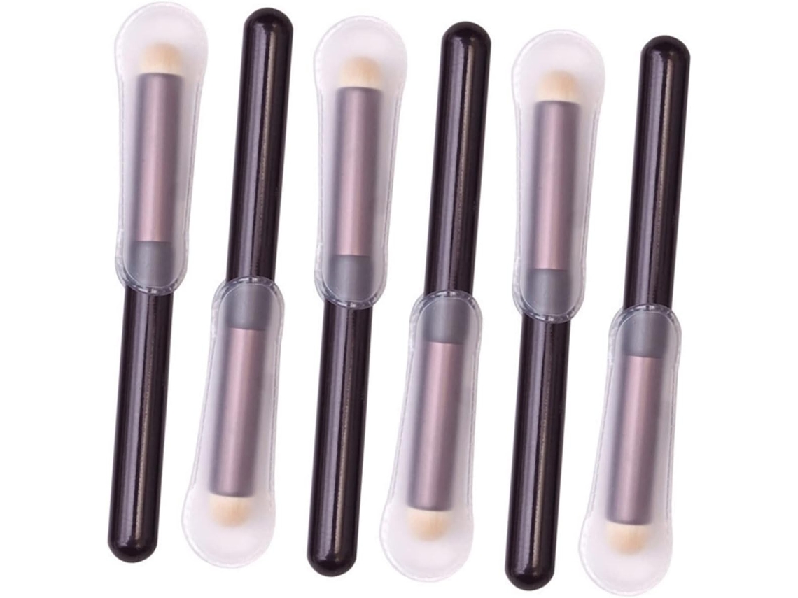 6 esponjas de maquillaje, aplicadores de polvos, brochas para corrector, cosméticos secos/húmedos Gokoco
