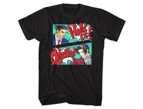 Camiseta ROCKINSTONE Ace Attorney Hold The Objection (Algodón - XL)