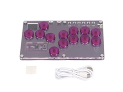 Controlador De Arcade 13 Teclas Hot Swap Socd Todo Botón Stick Para Ps3 Switch Steam Android Pc