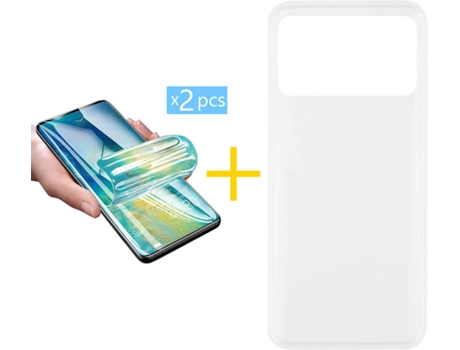 Carcasa + 2 Protectores de Pantalla para Xiaomi MI 11 Ultra ACCETEL Transparente Claro