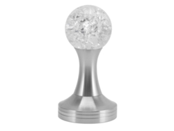 Tapa de Café Plana Bola de Cristal con Base de Acero Inoxidable y Martillo para Polvo 58mm Plateado Otro