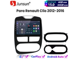 Radio Para Coche Junsun Android 15, 4+64gb, 8 Núcleos, Carplay, Para Renault Clio 2012-2016, Gps, Navegación, Bluetooth, 4g, Wi-fi