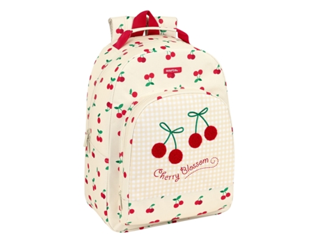 Mochila Escolar Safta Cherry Beige 32 x 42 x 15 cm