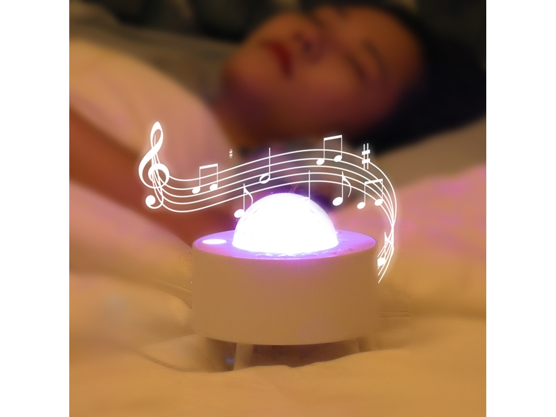 Rebe-lámpara Proyección Estrellas Universo Con Música Led Luz Nocturna Para Dormitorio Fiesta Control Remoto
