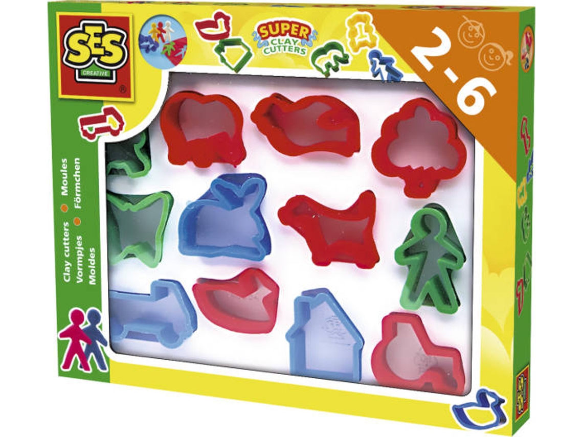 Moldes de Plastilina SES 884 (Edad Mínima: 2 Años - 25.3 x 3.1 x 20.2 cm)