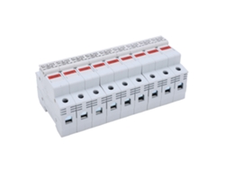 Base Portafusibles Rt18-32x Con Luz Led, 32 A, 500-690 V, 3 Polos, Para Instalación En Riel.