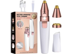 Recortadora De Cejas Recargable, Depiladora Facial Indolora 2 En 1 Para Labios Y Nariz.