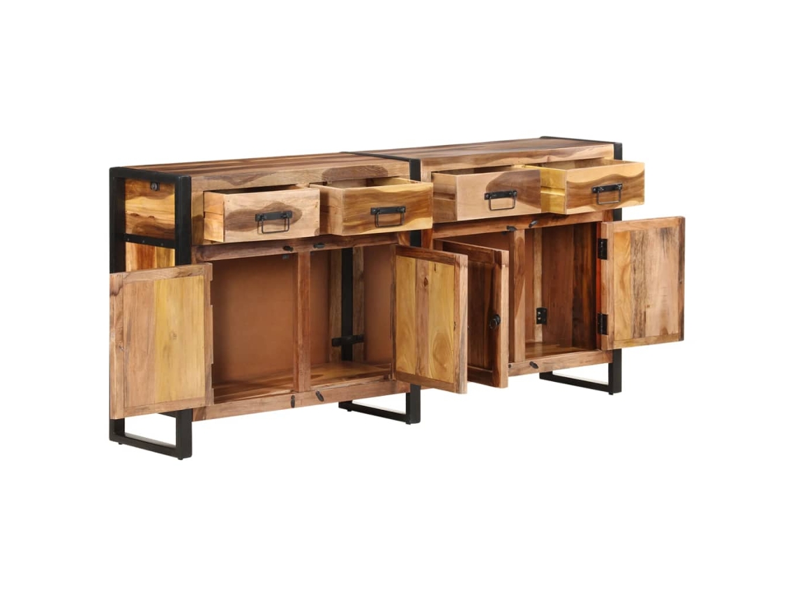 Maison Exclusive - Aparador De Madera Maciza De Acacia Acabado Miel 172x35x80 Cm
