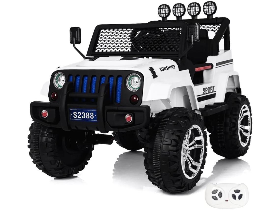 Jeep 4x4 Vehículo Eléctrico Para Niños 12v - Blanco
