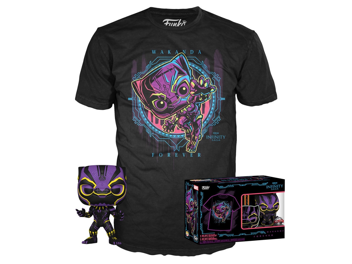 Conjunto de figuras Pop Tee de Pantera Negra de Marvel Wakanda Forever exclusivo de B.active