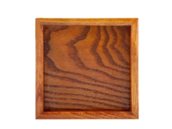 KOFIHETY Bandeja Cuadrada de Madera Maciza para Té, Café, Sushi y Aperitivos - 12,5 x 12,5 cm