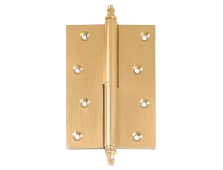 Bisagra 155 laton mate 90-60 izquierda con remate desmontable.