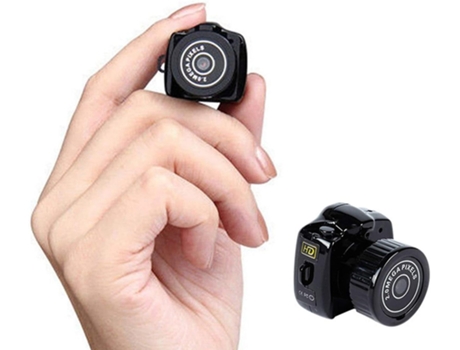 Mini cámara espía oculta grabadora de vídeo digital portátil detección de movimiento con visión nocturna negro BISBISOUS