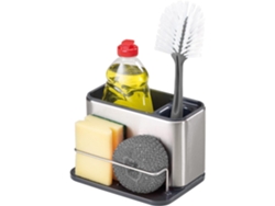Organizador Para Fregadero De Cocina, Soporte Para Esponja, Cepillo De Platos Y Detergente - Acero Inoxidable, 18 X 12,8 X 13 Cm