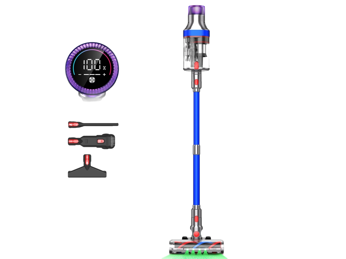 Aspiradora inalámbrica, potente succión, batería de larga duración, azul OEM