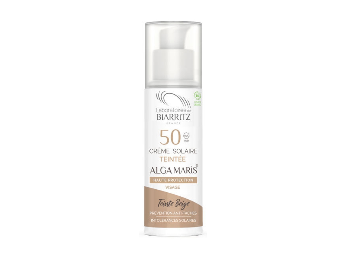 Laboratoires de Biarritz - Creme facial bege FPS 50 50 ml de creme