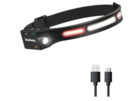Linterna Frontal Recargable Linterna Frontal Running LED Vista Amplia Manos Libres para Pesca Ciclismo Senderismo Bisbisous VIGA EUROPE