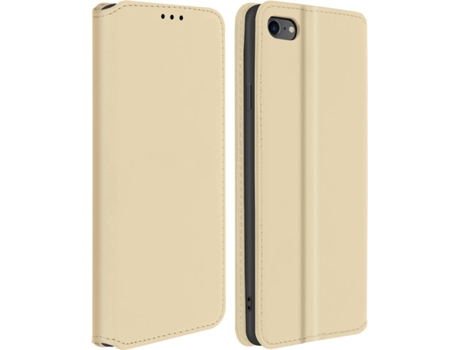 Funda iPhone 7, 8, SE 2020 AVIZAR Libro Billetera Dorado